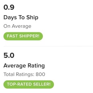 800 5 ⭐ Rated Seller